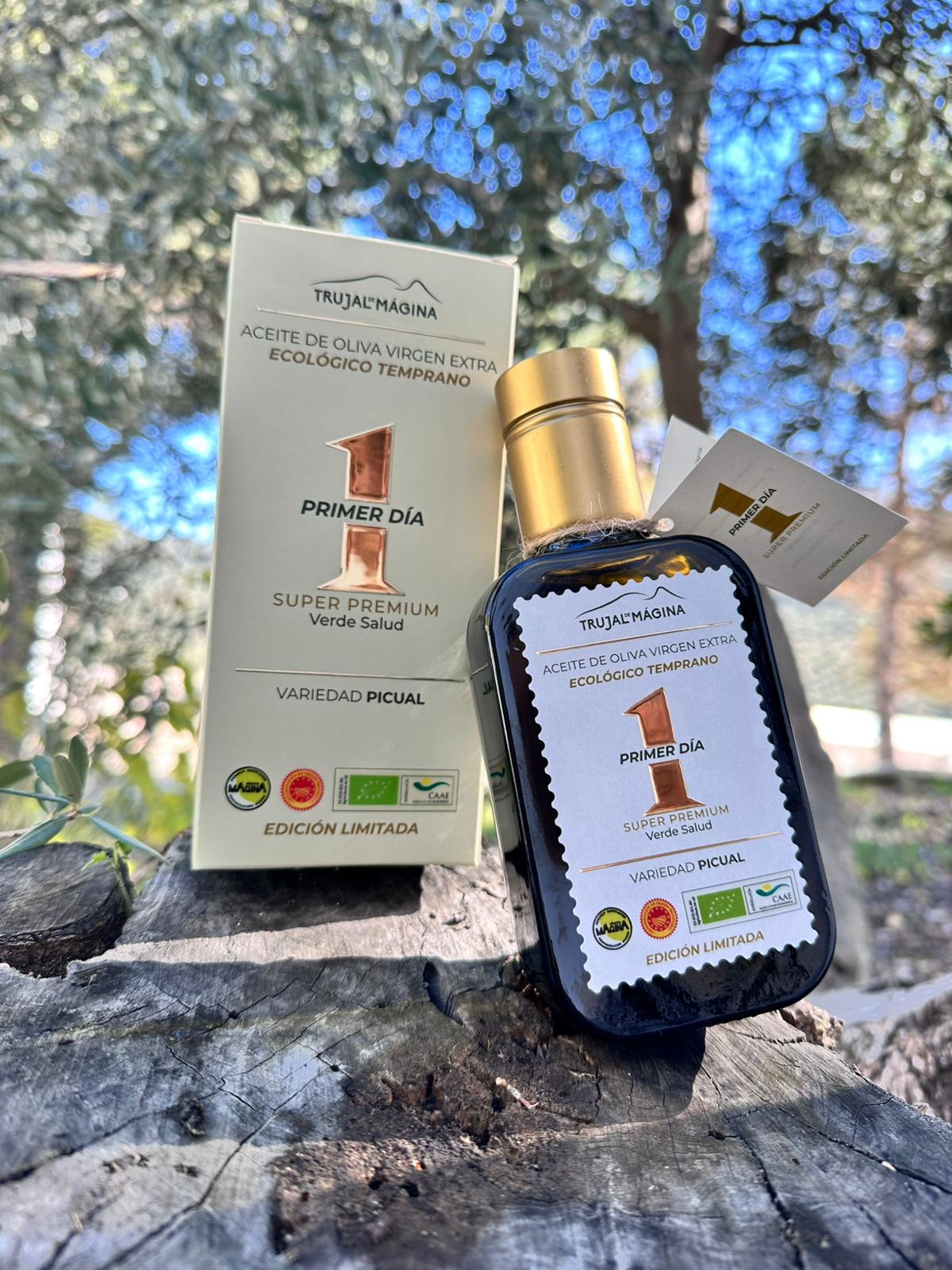 COSECHA DE PRIMER DÍA 250ml - AOVE ECOLÓGICO EXCLUSIVO PREVENTA